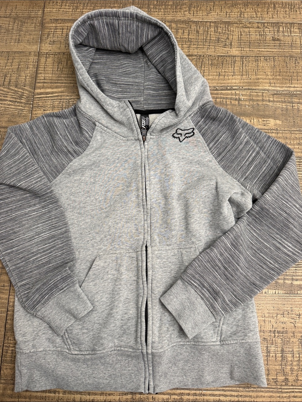 Women’s Fox Gray & Heathered Gray Zip-Up Hooded Sweatshirt